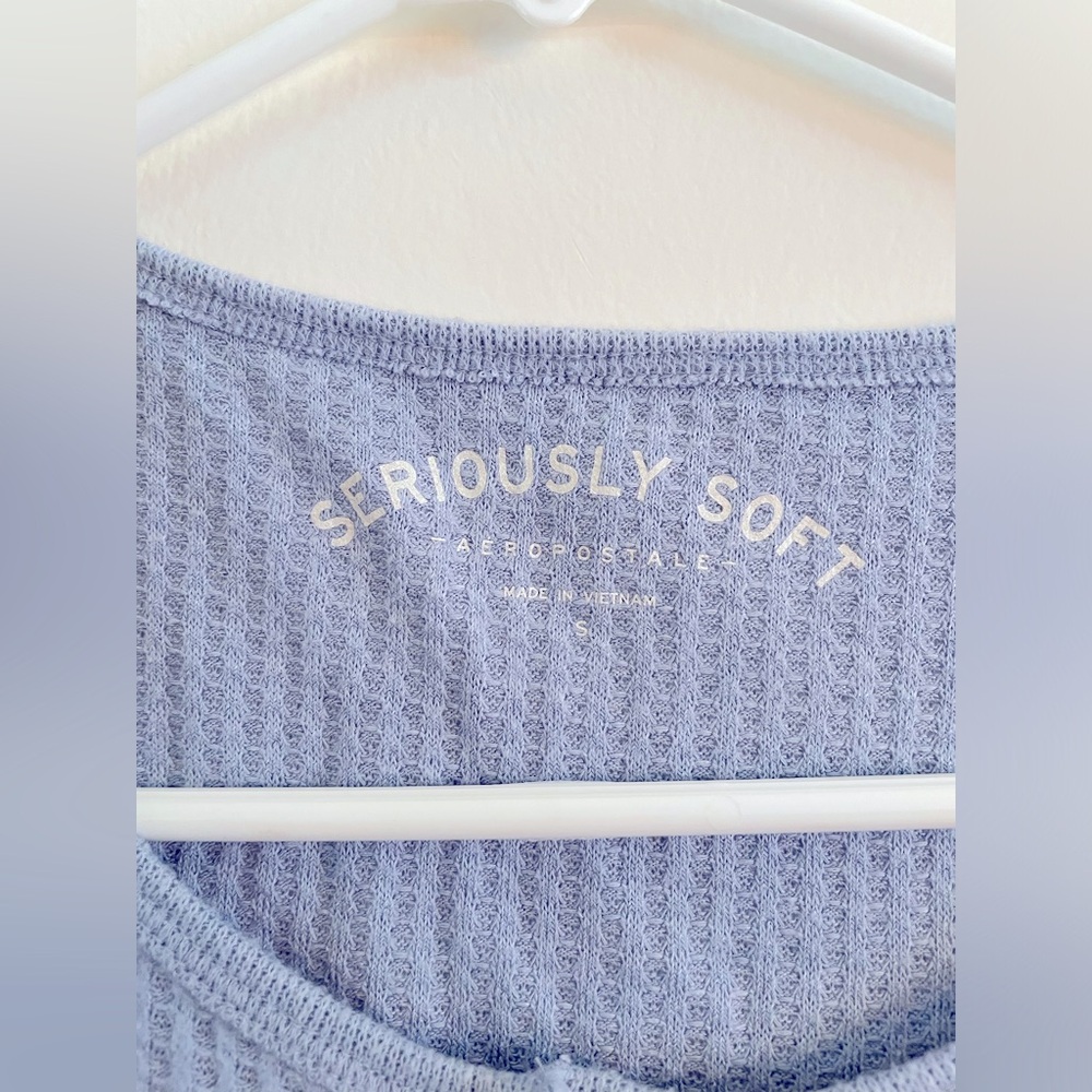 Seriously Soft Long Sleeve from Aeropostale color blue. Very lightly used.